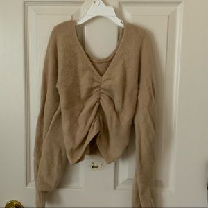 Fuzzy Cropped Sweater